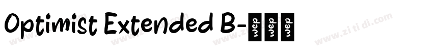 Optimist Extended B字体转换